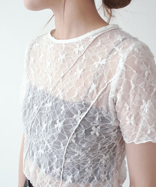 Lui's(ルイス)の「メローデザイントップス(Tシャツ/カットソー・レディース・ブラック/ベージュ/ホワイト・FREE)」の20枚目の写真