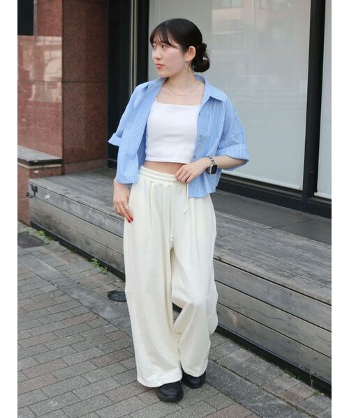 Ungrid（アングリッド）の「カーブシルエットスウェットパンツ（スウェットパンツ・レディース・ブラック/ライトグレー/アイボリー・FREE）」の13枚目の写真