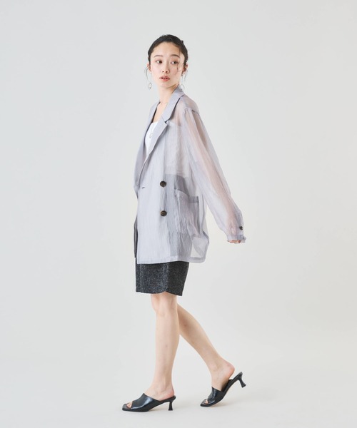 Muscat(マスカット)の「【セットアップ可】サマーツイードタックハーフパンツ(その他パンツ・レディース・ブラウン/ブラック/ライトグレー/クリーム・F)」の12枚目の写真