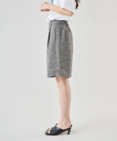 Muscat(マスカット)の「【セットアップ可】サマーツイードタックハーフパンツ(その他パンツ・レディース・ブラウン/ブラック/ライトグレー/クリーム・F)」の18枚目の写真