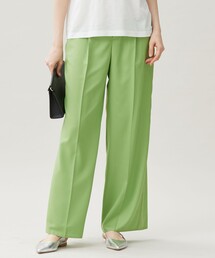 フルダルスパンマイクロピーチワイドストレート パンツ