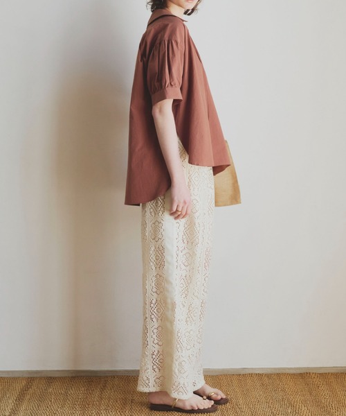 Doux archives（ドゥアルシーヴ）の「サイドラインレースパンツ（その他パンツ・レディース・アイボリー/ブラック・FREE）」の11枚目の写真