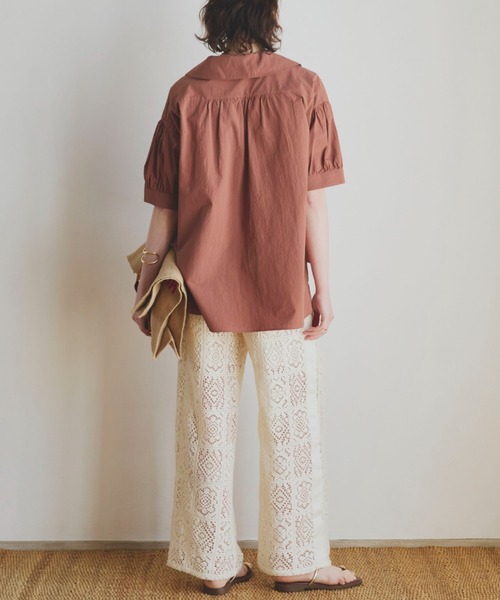 Doux archives（ドゥアルシーヴ）の「サイドラインレースパンツ（その他パンツ・レディース・アイボリー/ブラック・FREE）」の12枚目の写真