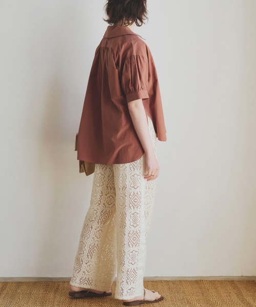 Doux archives（ドゥアルシーヴ）の「サイドラインレースパンツ（その他パンツ・レディース・アイボリー/ブラック・FREE）」の10枚目の写真