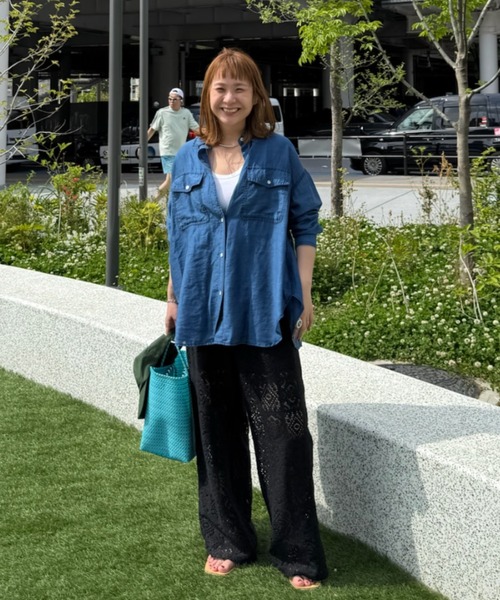 Doux archives（ドゥアルシーヴ）の「サイドラインレースパンツ（その他パンツ・レディース・アイボリー/ブラック・FREE）」の18枚目の写真