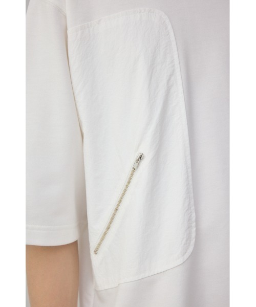 AZUL by moussy(アズールバイマウジー)の「ダブルポケットプルオーバー(Tシャツ/カットソー・メンズ・ライトカーキ/ブラック/オフホワイト・MEDIUM/LARGE)」の7枚目の写真