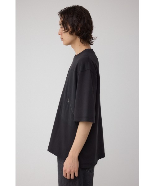 AZUL by moussy(アズールバイマウジー)の「ダブルポケットプルオーバー(Tシャツ/カットソー・メンズ・ライトカーキ/ブラック/オフホワイト・MEDIUM/LARGE)」の12枚目の写真