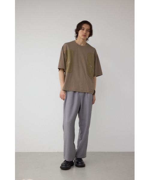 AZUL by moussy(アズールバイマウジー)の「ダブルポケットプルオーバー(Tシャツ/カットソー・メンズ・ライトカーキ/ブラック/オフホワイト・MEDIUM/LARGE)」の19枚目の写真