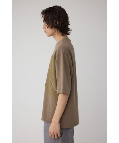 AZUL by moussy(アズールバイマウジー)の「ダブルポケットプルオーバー(Tシャツ/カットソー・メンズ・ライトカーキ/ブラック/オフホワイト・MEDIUM/LARGE)」の21枚目の写真