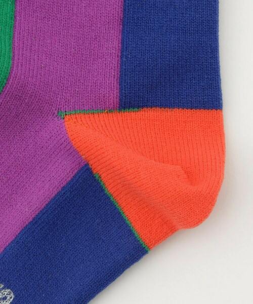 FRAPBOIS（フラボア）の「トーンストライプソックス（ソックス/靴下・レディース・エメラルド/ネイビー/ベージュ・FREE）」の5枚目の写真