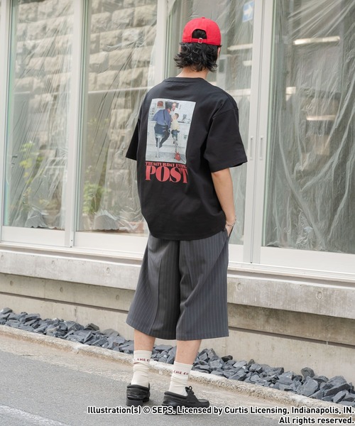 RAGEBLUE（レイジブルー）の「【THE SATURDAY EVENING POST】コラボ/プリントTシャツ（Tシャツ/カットソー・メンズ・ホワイト系その他3/ホワイト/ネイビー/ブラック/レッド・MEDIUM/LARGE）」の11枚目の写真