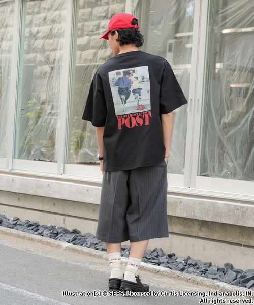 RAGEBLUE（レイジブルー）の「【THE SATURDAY EVENING POST】コラボ/プリントTシャツ（Tシャツ/カットソー・メンズ・ホワイト系その他3/ホワイト/ネイビー/ブラック/レッド・MEDIUM/LARGE）」の12枚目の写真