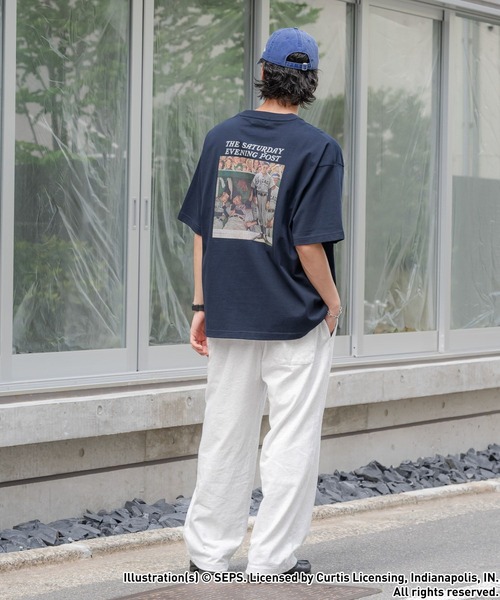 RAGEBLUE（レイジブルー）の「【THE SATURDAY EVENING POST】コラボ/プリントTシャツ（Tシャツ/カットソー・メンズ・ホワイト系その他3/ホワイト/ネイビー/ブラック/レッド・MEDIUM/LARGE）」の22枚目の写真