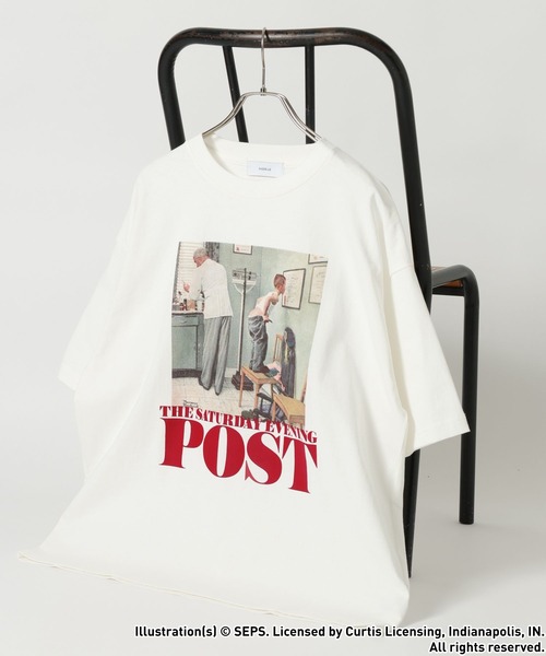 RAGEBLUE（レイジブルー）の「【THE SATURDAY EVENING POST】コラボ/プリントTシャツ（Tシャツ/カットソー・メンズ・ホワイト系その他3/ホワイト/ネイビー/ブラック/レッド・MEDIUM/LARGE）」の6枚目の写真
