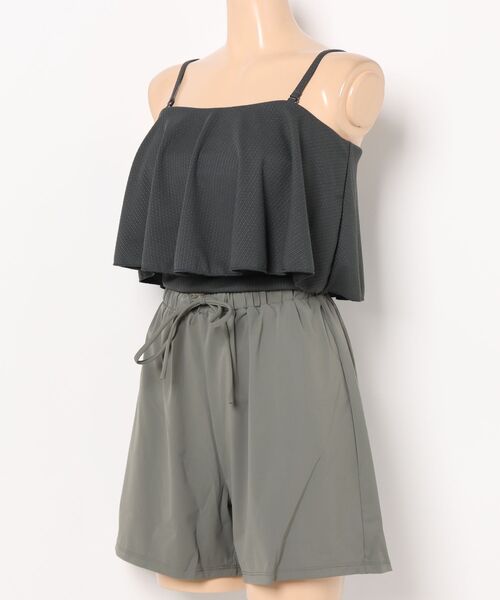 Ungrid（アングリッド）の「UNGRID/アングリッド 体型カバー/３点セット水着　651401（水着・レディース・グレー/ブラック/レッド系その他・9号）」の7枚目の写真