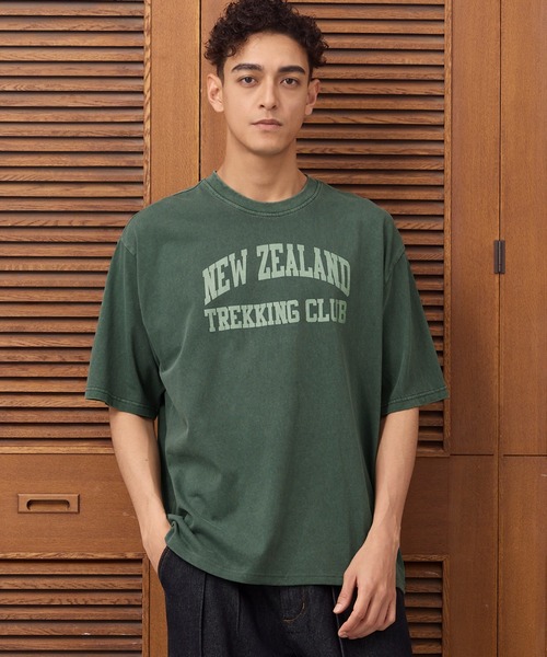 coca(coca)(コカ)の「ピグメントアソートプリントTシャツ(Tシャツ/カットソー・メンズ・ダークグリーン/チャコール/オートミール/ブルー・M/L)」の4枚目の写真
