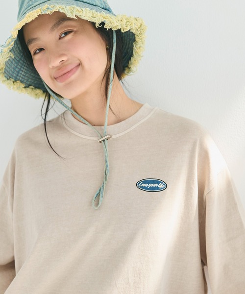 coca(coca)(コカ)の「ピグメントアソートプリントTシャツ(Tシャツ/カットソー・メンズ・ダークグリーン/チャコール/オートミール/ブルー・M/L)」の7枚目の写真