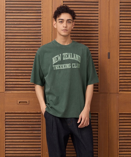coca(coca)(コカ)の「ピグメントアソートプリントTシャツ(Tシャツ/カットソー・メンズ・ダークグリーン/チャコール/オートミール/ブルー・M/L)」の9枚目の写真