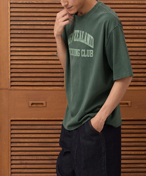 【関税込み】AFFXWRKS カーキ ロゴプリント Tシャツ セール】アソートロゴプリントTシャツ（Tシャツ/カットソー