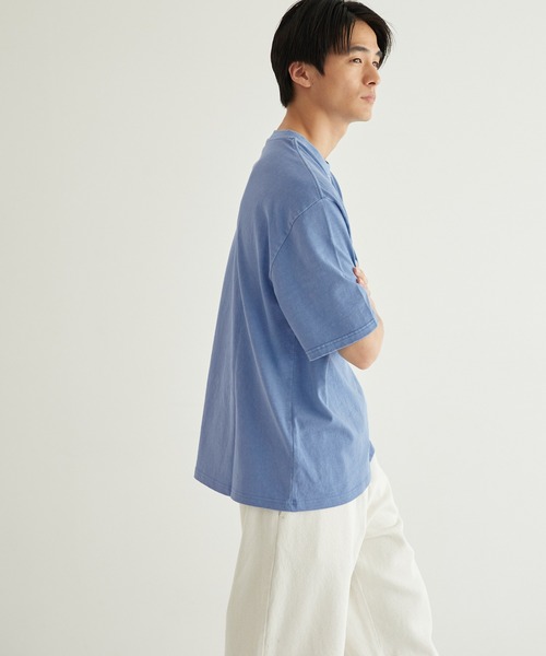 coca(coca)(コカ)の「ピグメントアソートプリントTシャツ(Tシャツ/カットソー・メンズ・ダークグリーン/チャコール/オートミール/ブルー・M/L)」の13枚目の写真