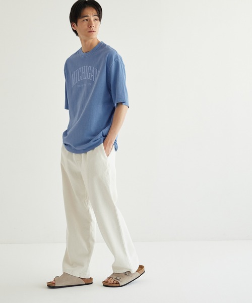 coca(coca)(コカ)の「ピグメントアソートプリントTシャツ(Tシャツ/カットソー・メンズ・ダークグリーン/チャコール/オートミール/ブルー・M/L)」の14枚目の写真