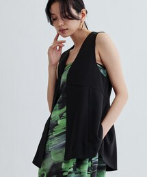 GALLEST | 【接触冷感／セットアップ対応】イージーペプラムジレ(ベスト)