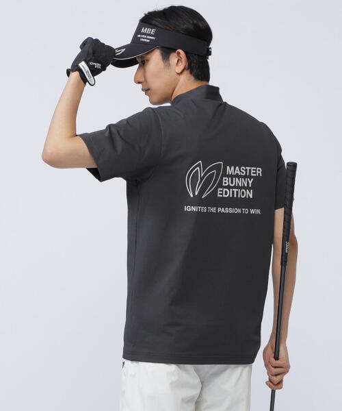 18 美品【MASTER BUNNY EDITION】モックネックシャツ ゴルフ 未使用品 メンズ マスターバニーエディション MASTER BUNNY EDITION