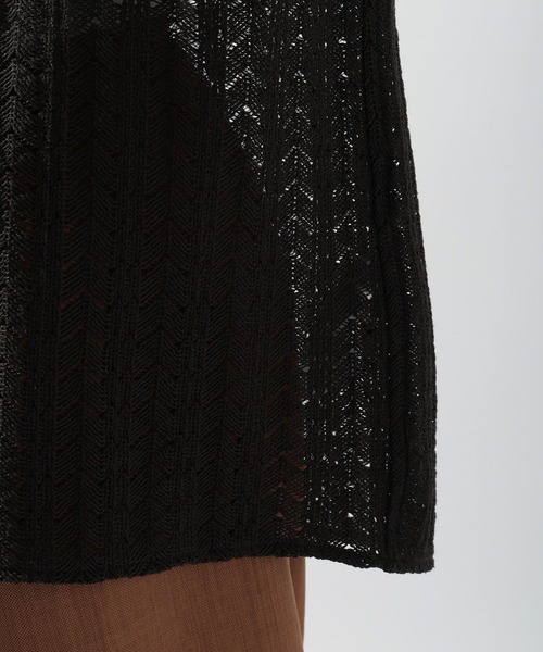 niko and...(ニコアンド)の「ラッセル透かし編み柄シャツ(シャツ/ブラウス・メンズ・チャコール/ブルー/ベージュ・MEDIUM/LARGE)」の18枚目の写真