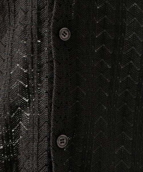 niko and...(ニコアンド)の「ラッセル透かし編み柄シャツ(シャツ/ブラウス・メンズ・チャコール/ブルー/ベージュ・MEDIUM/LARGE)」の20枚目の写真