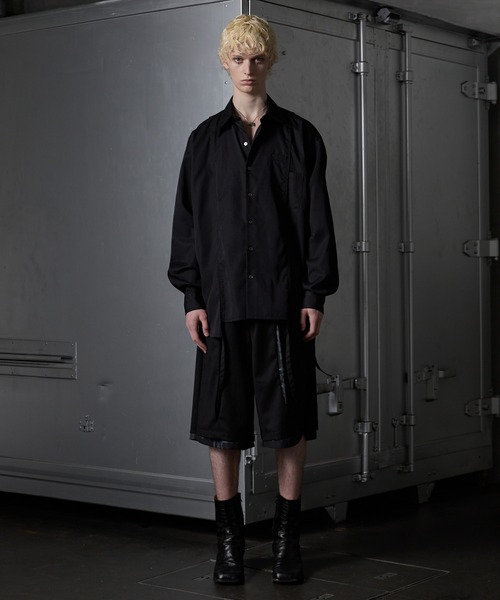GRANCY レイヤードハーフスラックス GRANCY パンツ 「GRANCY」Layered Design Half Slacks