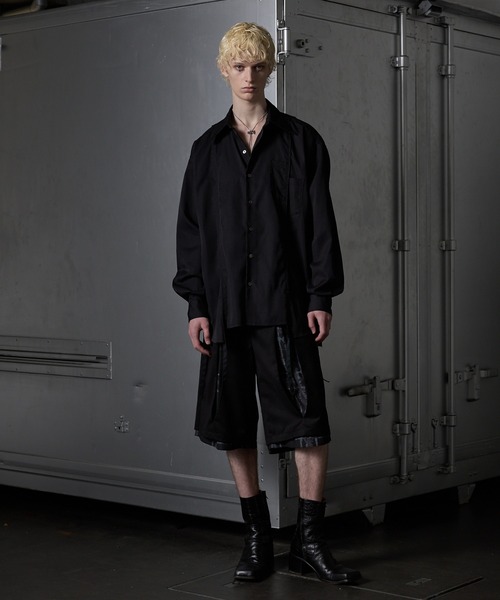 【GRANCY】 グランシー レイヤードスラックス 黒 2024ss GRANCY】 グランシー レイヤードスラックス 黒 2024ss