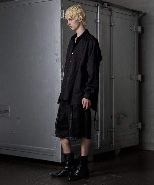 GRANCY（グランシー）の「【GRANCY】Layered Design Half Slacks / レイヤードデザインハーフスラックス（その他パンツ・メンズ・グレー/ブラック・L/M/S）」の11枚目の写真