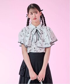メゾピアノ新品新作タグ付きケープフリルブラウス140 ケープフリルブラウス（シャツ・ブラウス） | mezzo piano