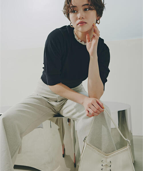 N.(N. Natural Beauty Basic)(エヌエヌナチュラルビューティーベーシック)の「ハイトーンワイドデニムパンツ(デニムパンツ・レディース・グレー・SMALL/MEDIUM)」の15枚目の写真