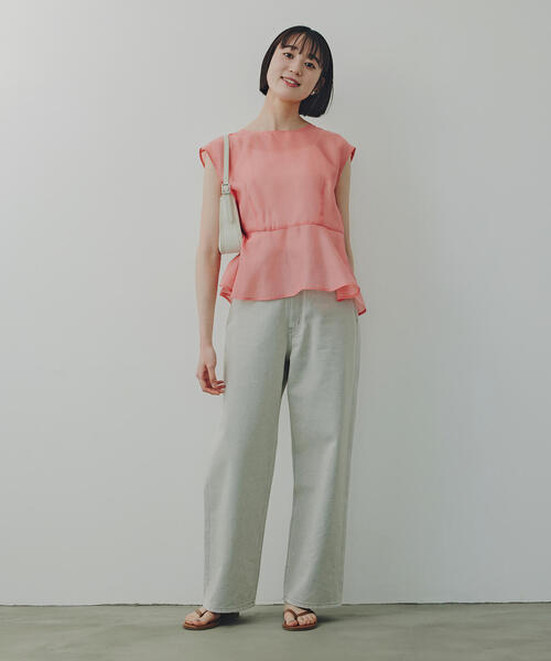 N.(N. Natural Beauty Basic)(エヌエヌナチュラルビューティーベーシック)の「ハイトーンワイドデニムパンツ(デニムパンツ・レディース・グレー・SMALL/MEDIUM)」の17枚目の写真