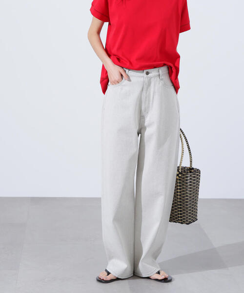 N.(N. Natural Beauty Basic)(エヌエヌナチュラルビューティーベーシック)の「ハイトーンワイドデニムパンツ(デニムパンツ・レディース・グレー・SMALL/MEDIUM)」の18枚目の写真