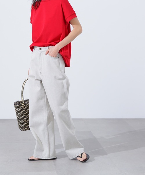 N.(N. Natural Beauty Basic)(エヌエヌナチュラルビューティーベーシック)の「ハイトーンワイドデニムパンツ(デニムパンツ・レディース・グレー・SMALL/MEDIUM)」の2枚目の写真