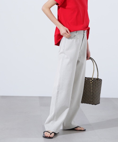 N.(N. Natural Beauty Basic)(エヌエヌナチュラルビューティーベーシック)の「ハイトーンワイドデニムパンツ(デニムパンツ・レディース・グレー・SMALL/MEDIUM)」の5枚目の写真