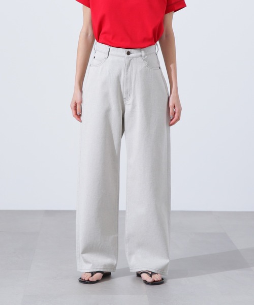 N.(N. Natural Beauty Basic)(エヌエヌナチュラルビューティーベーシック)の「ハイトーンワイドデニムパンツ(デニムパンツ・レディース・グレー・SMALL/MEDIUM)」の7枚目の写真