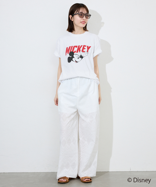 GOOD ROCK SPEED(グッドロックスピード)の「GOOD ROCK SPEED/グッドロックスピード /MICKEY/ TEE(Tシャツ/カットソー・レディース・ライトグレー/ホワイト・FREE)」の12枚目の写真