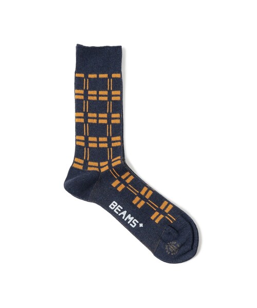 BEAMS PLUS(ビームスプラス)の「Net Socks(ソックス/靴下・メンズ・ネイビー/チャコールグレー/ホワイト/ダークブラウン・ONE SIZE)」の4枚目の写真