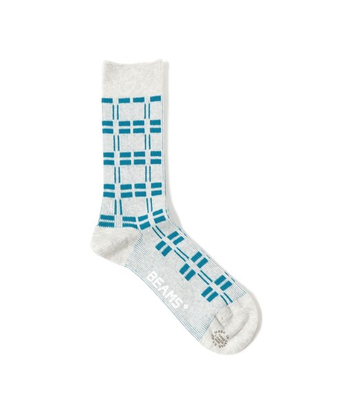 BEAMS PLUS(ビームスプラス)の「Net Socks(ソックス/靴下・メンズ・ネイビー/チャコールグレー/ホワイト/ダークブラウン・ONE SIZE)」の1枚目の写真