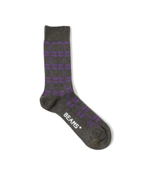 BEAMS PLUS(ビームスプラス)の「Net Socks(ソックス/靴下・メンズ・ネイビー/チャコールグレー/ホワイト/ダークブラウン・ONE SIZE)」の2枚目の写真