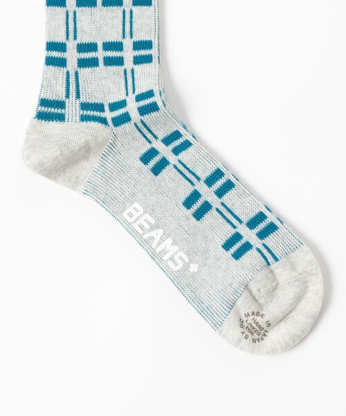 BEAMS PLUS(ビームスプラス)の「Net Socks(ソックス/靴下・メンズ・ネイビー/チャコールグレー/ホワイト/ダークブラウン・ONE SIZE)」の6枚目の写真