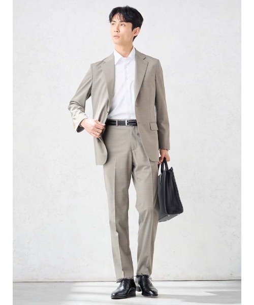 Perfect Suit FActory(パーフェクトスーツファクトリー)の「【軽量/高通気/ウォッシャブル】清涼セットアップジャケット トロピカル生地・洗える・高通気 凄(すご)シリーズ ベージュ/ネイビー/ブラック(テーラードジャケット・メンズ・ネイビー/ブラック/ベージュ・M/L/LL/3L/S)」の10枚目の写真