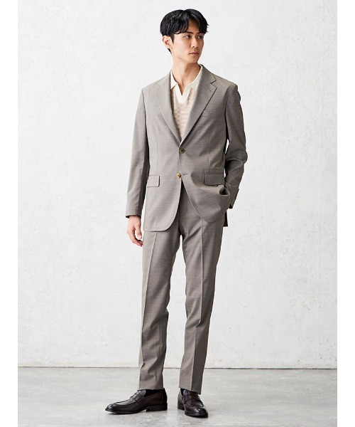 Perfect Suit FActory(パーフェクトスーツファクトリー)の「【軽量/高通気/ウォッシャブル】清涼セットアップジャケット トロピカル生地・洗える・高通気 凄(すご)シリーズ ベージュ/ネイビー/ブラック(テーラードジャケット・メンズ・ネイビー/ブラック/ベージュ・M/L/LL/3L/S)」の13枚目の写真