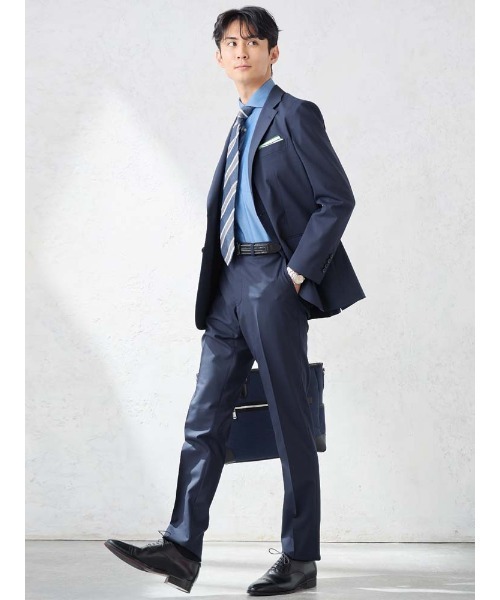 Perfect Suit FActory(パーフェクトスーツファクトリー)の「【軽量/高通気/ウォッシャブル】清涼セットアップジャケット トロピカル生地・洗える・高通気 凄(すご)シリーズ ベージュ/ネイビー/ブラック(テーラードジャケット・メンズ・ネイビー/ブラック/ベージュ・M/L/LL/3L/S)」の15枚目の写真