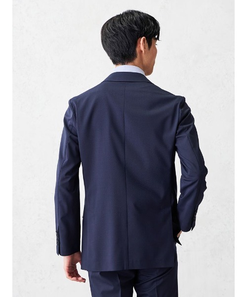 Perfect Suit FActory(パーフェクトスーツファクトリー)の「【軽量/高通気/ウォッシャブル】清涼セットアップジャケット トロピカル生地・洗える・高通気 凄(すご)シリーズ ベージュ/ネイビー/ブラック(テーラードジャケット・メンズ・ネイビー/ブラック/ベージュ・M/L/LL/3L/S)」の18枚目の写真