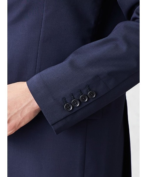 Perfect Suit FActory(パーフェクトスーツファクトリー)の「【軽量/高通気/ウォッシャブル】清涼セットアップジャケット トロピカル生地・洗える・高通気 凄(すご)シリーズ ベージュ/ネイビー/ブラック(テーラードジャケット・メンズ・ネイビー/ブラック/ベージュ・M/L/LL/3L/S)」の21枚目の写真
