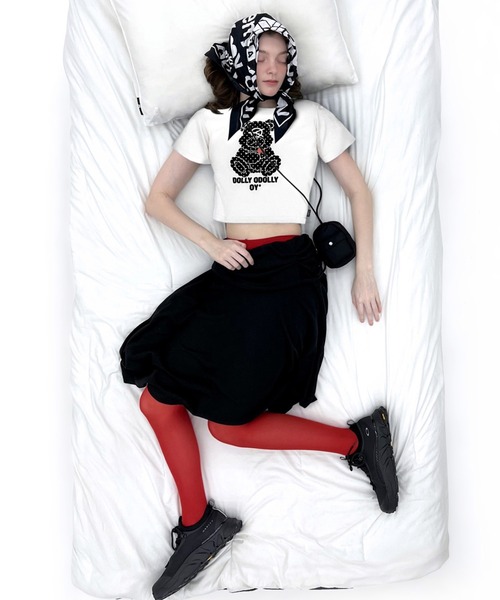 ★OY★DOLLY STAR LOGO CROPPED TEE - WHITE★正規品/直送料込 OY トレーナー スウェット 「OY/オーワイ」 STONE DOLLY CROPPED